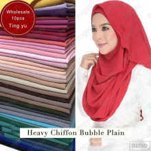 wonderful fabric Feels and looks like silk plian muslim shawl scarf printed dubai hijab